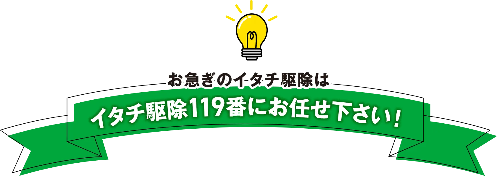 お急ぎのイタチ駆除はイタチ駆除119番にお任せください！